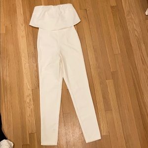 White Missguided Jumpsuit